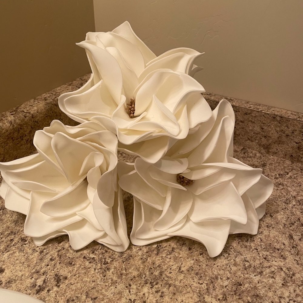 Large foam flowers